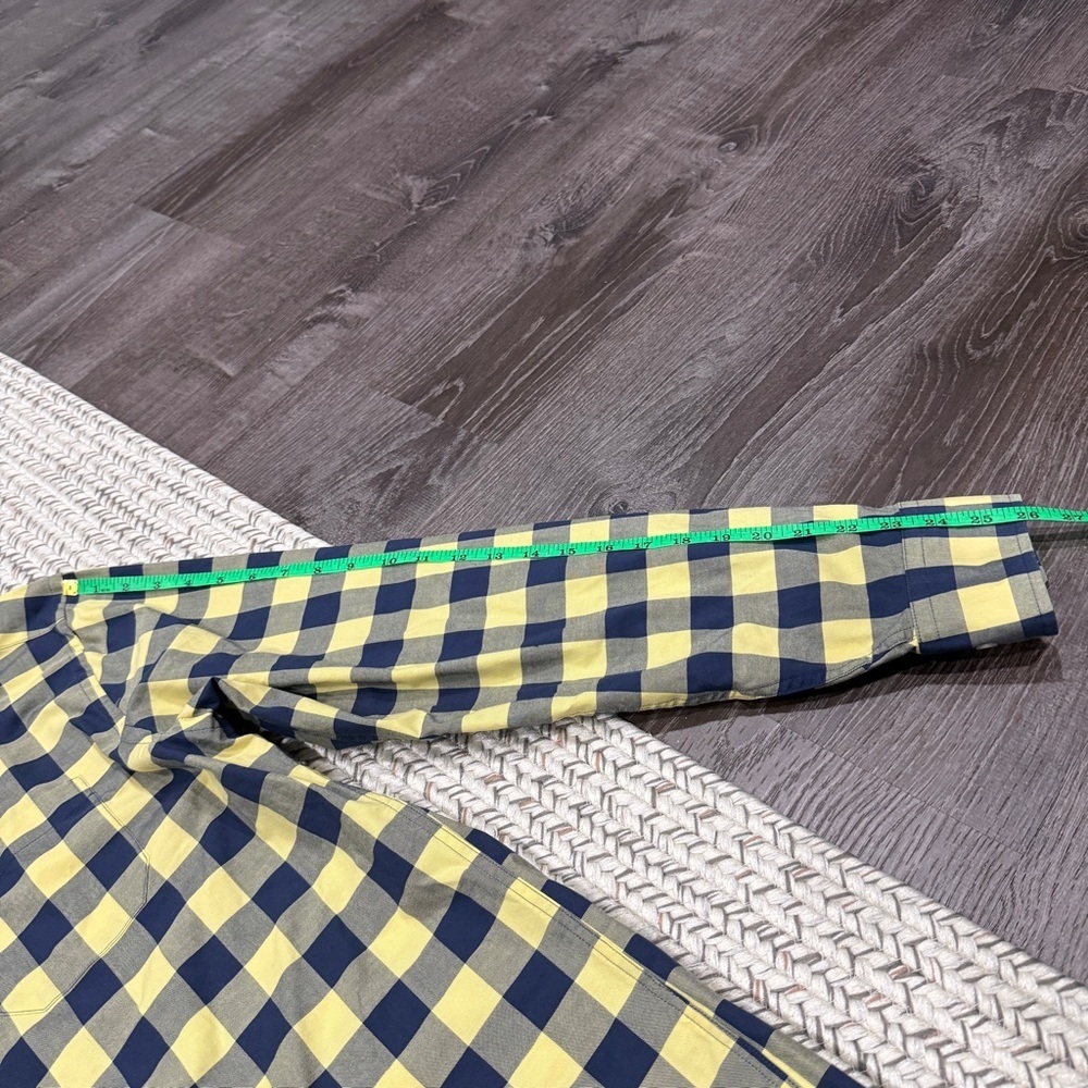 Southern Tide Yellow and Blue Checkered Classic Fit Button Down Long Sleeve - Picture 12 of 12